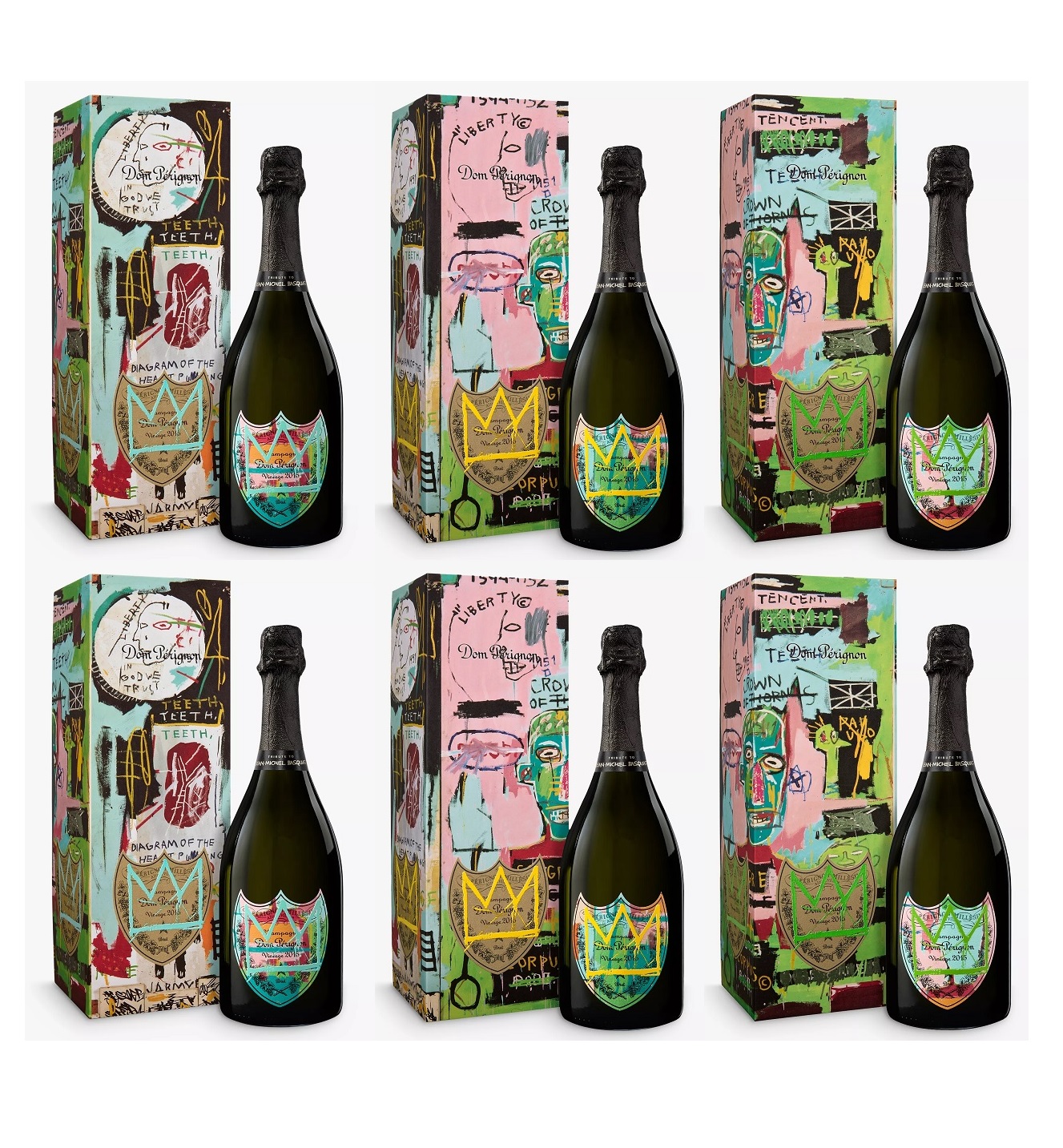 Dom Pérignon Vintage 2015 Special Edition 6x75cl - Tribute to Jean-Michel Basquiat - CASE SALE