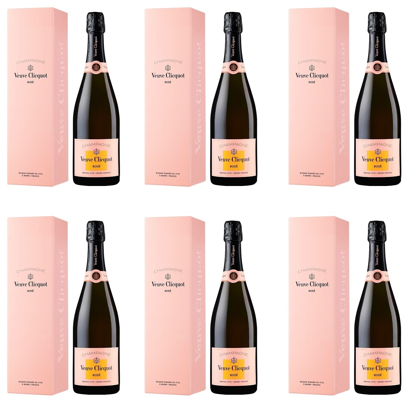 Veuve Clicquot Rose NV 6 X 75cl - CASE DEAL